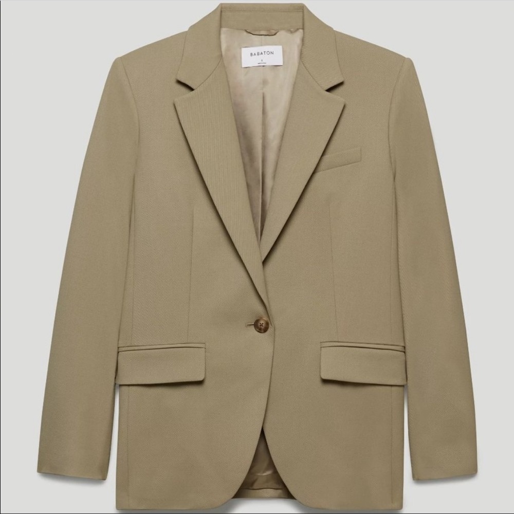 Aritzia | Agency Blazer Tan Beige Taupe